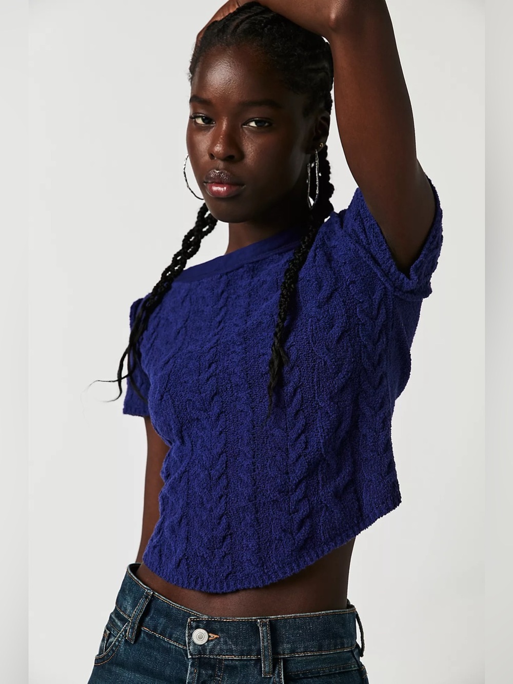 NWT! FP Free People Baby Cable Tee Sz XS & Small